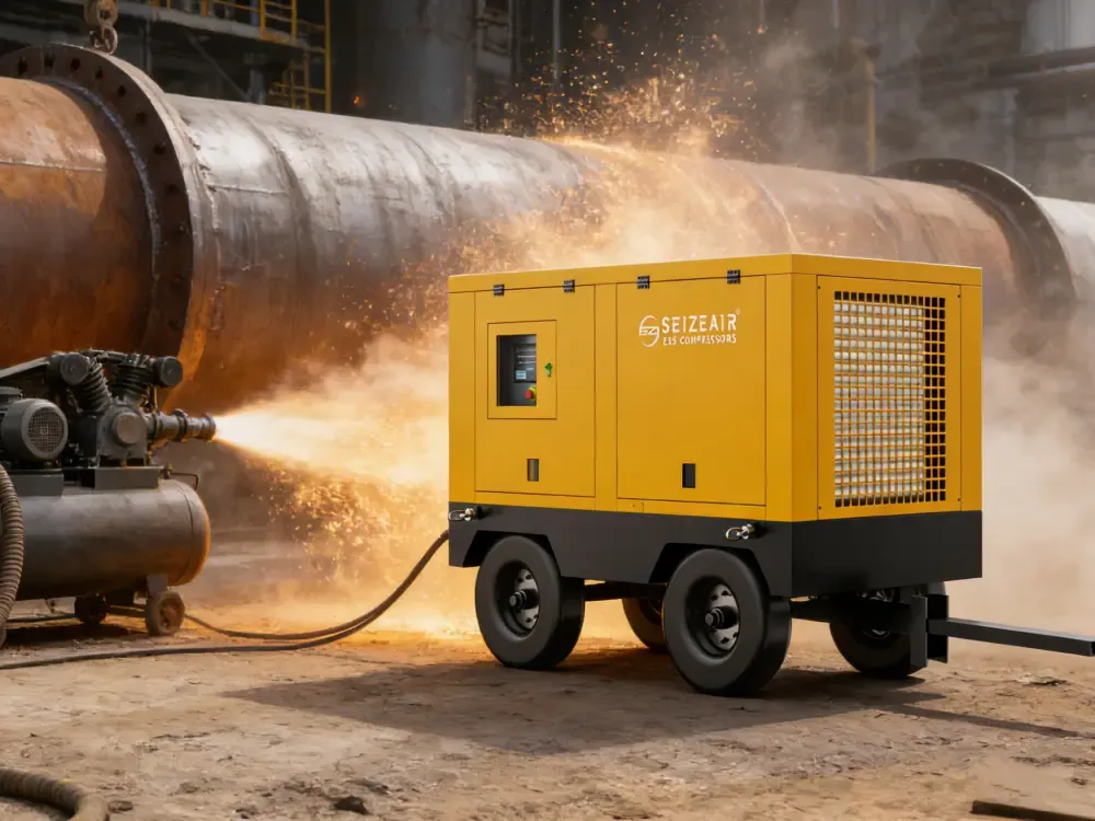 Portable Air Compressor သည် လေးလံသော စက်မှုလုပ်ငန်းတာဝန်များကို ကိုင်တွယ်ဖြေရှင်းနိုင်ပါသလား။
