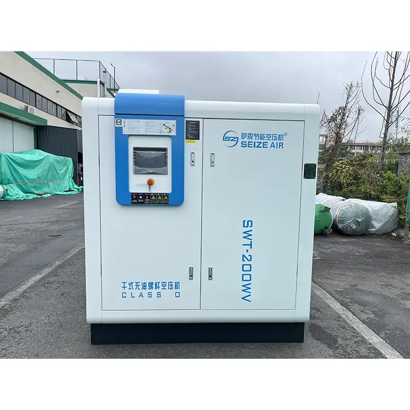တည်တံ့ပြီး တည်ငြိမ်သော PM VSD Dry Oil-Free Screw Air Compressor တည်တံ့ပြီး တည်ငြိမ်သော PM VSD Dry Oil-Free Screw Air Compressor
